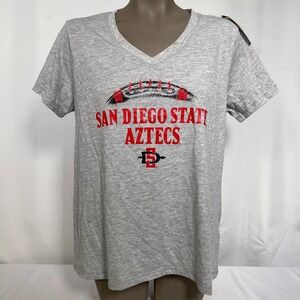 San Diego State Aztecs NCAA Rivalry Threads Gray T-Shirt Women's LARGE NWT